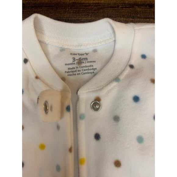 CARTER’S Boy’s Sleep Sacks - One Dotted and One Dinosaur / Size: 3-6 Months - Picture 4 of 8